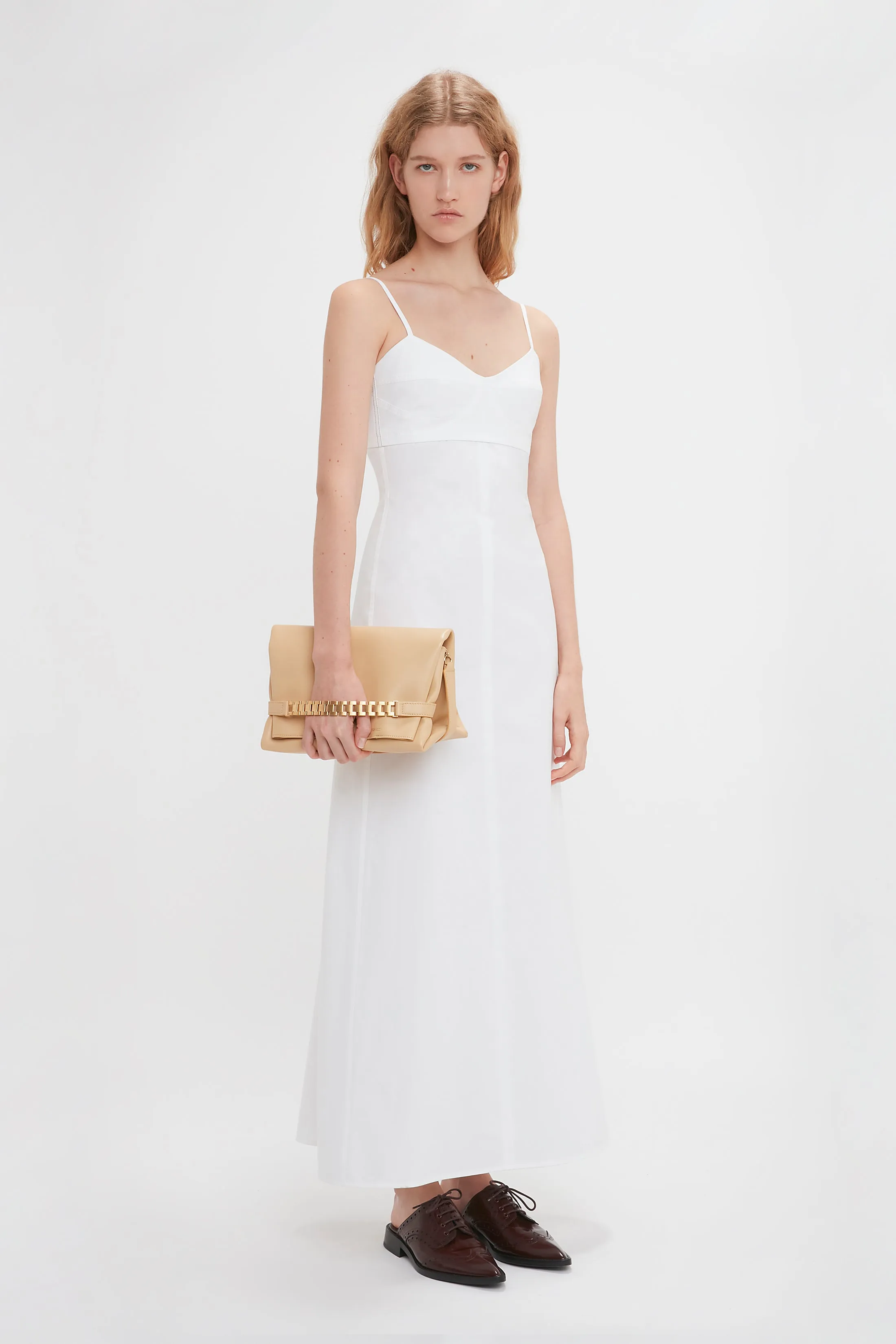 Cami Fit And Flare Midi In White sold by Victoria Beckham product image thumbnail 5