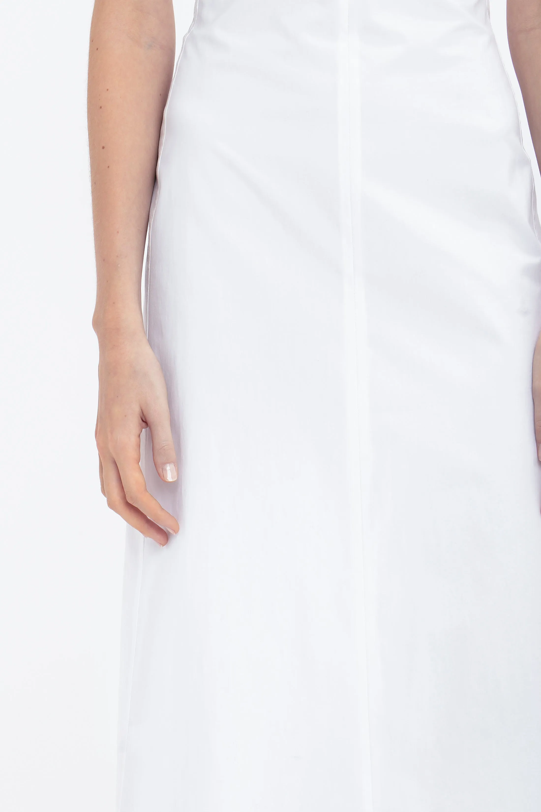 Cami Fit And Flare Midi In White sold by Victoria Beckham product image thumbnail 4