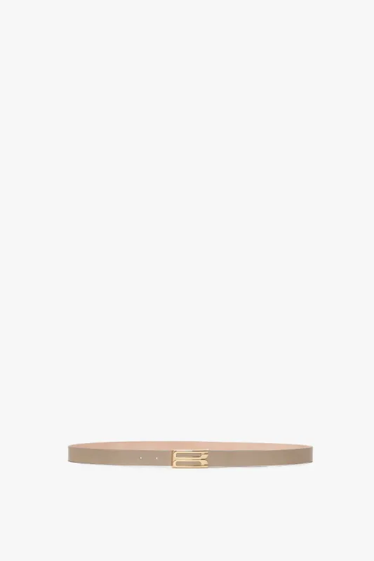 Frame Belt In Beige Leather sold by Victoria Beckham