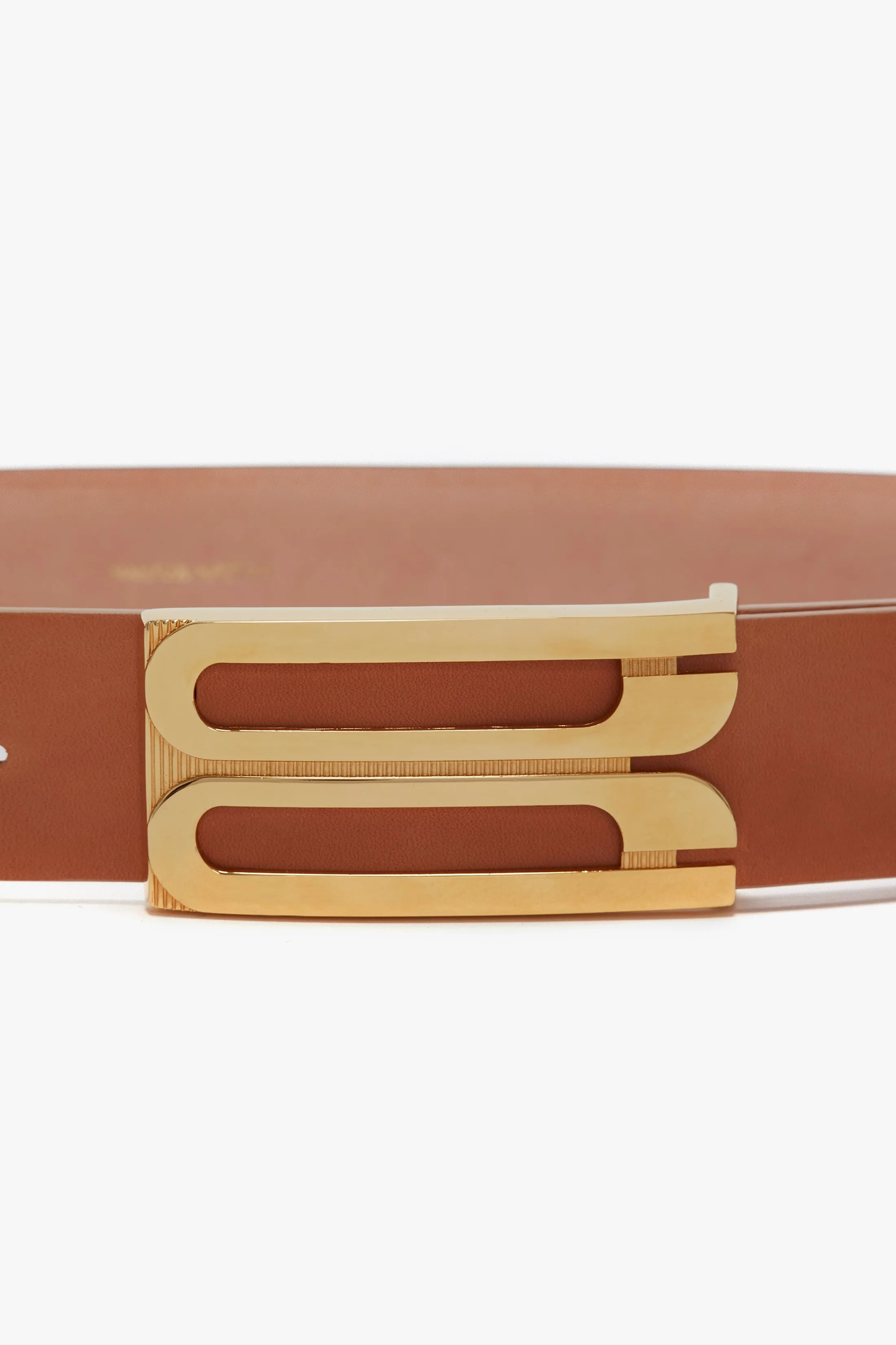 Jumbo Dorian Belt In Tan Leather sold by Victoria Beckham product image thumbnail 3