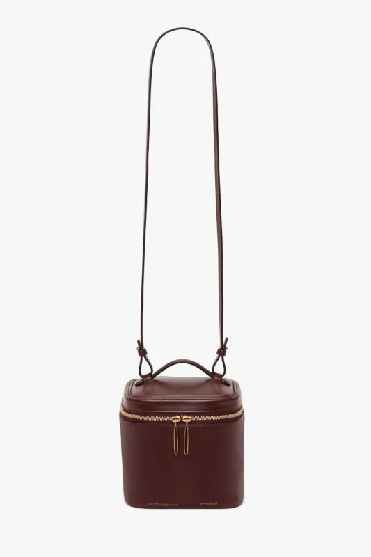 Vanity Crossbody Bag In Burgundy Leather sold by Victoria Beckham