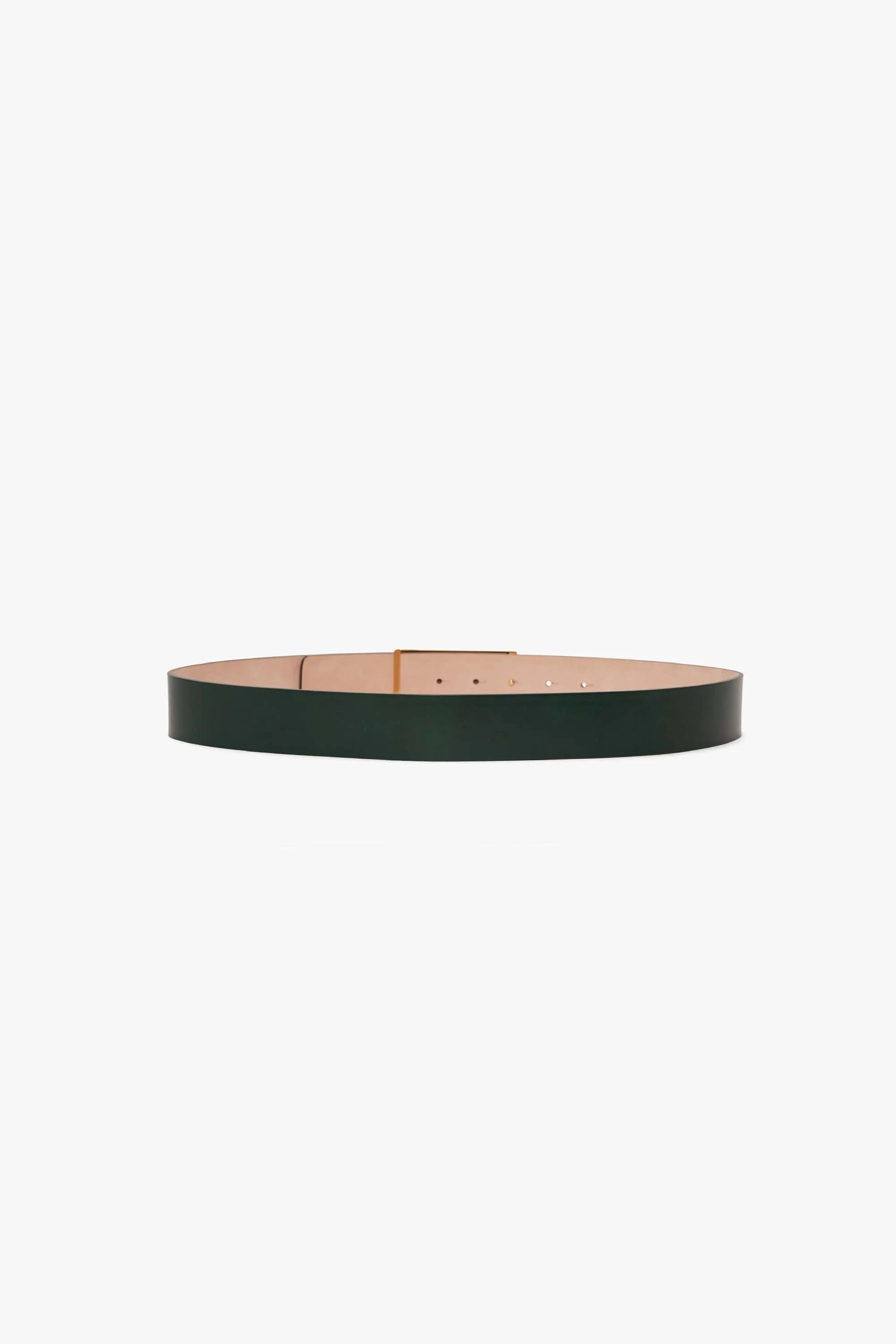 Jumbo Frame Belt In Dark Green Glossed Leather sold by Victoria Beckham product image thumbnail 2