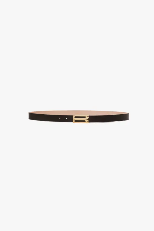 Dorian Belt In Black Glossed Leather sold by Victoria Beckham