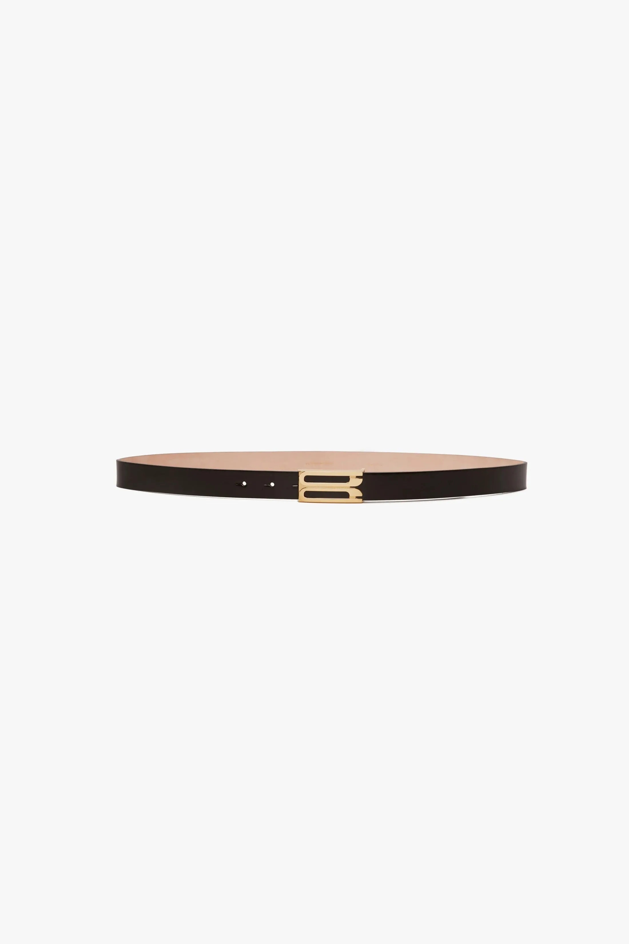 Dorian Belt In Black Glossed Leather sold by Victoria Beckham