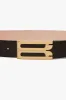 Jumbo Dorian Belt In Black Glossed Leather sold by Victoria Beckham
