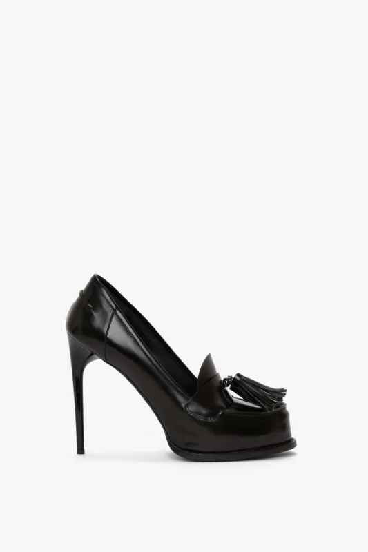 High Heeled Loafer With Toggles In Black Leather sold by Victoria Beckham