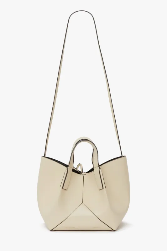 W11 Mini Tote Bag In Ivory Leather made by Victoria Beckham