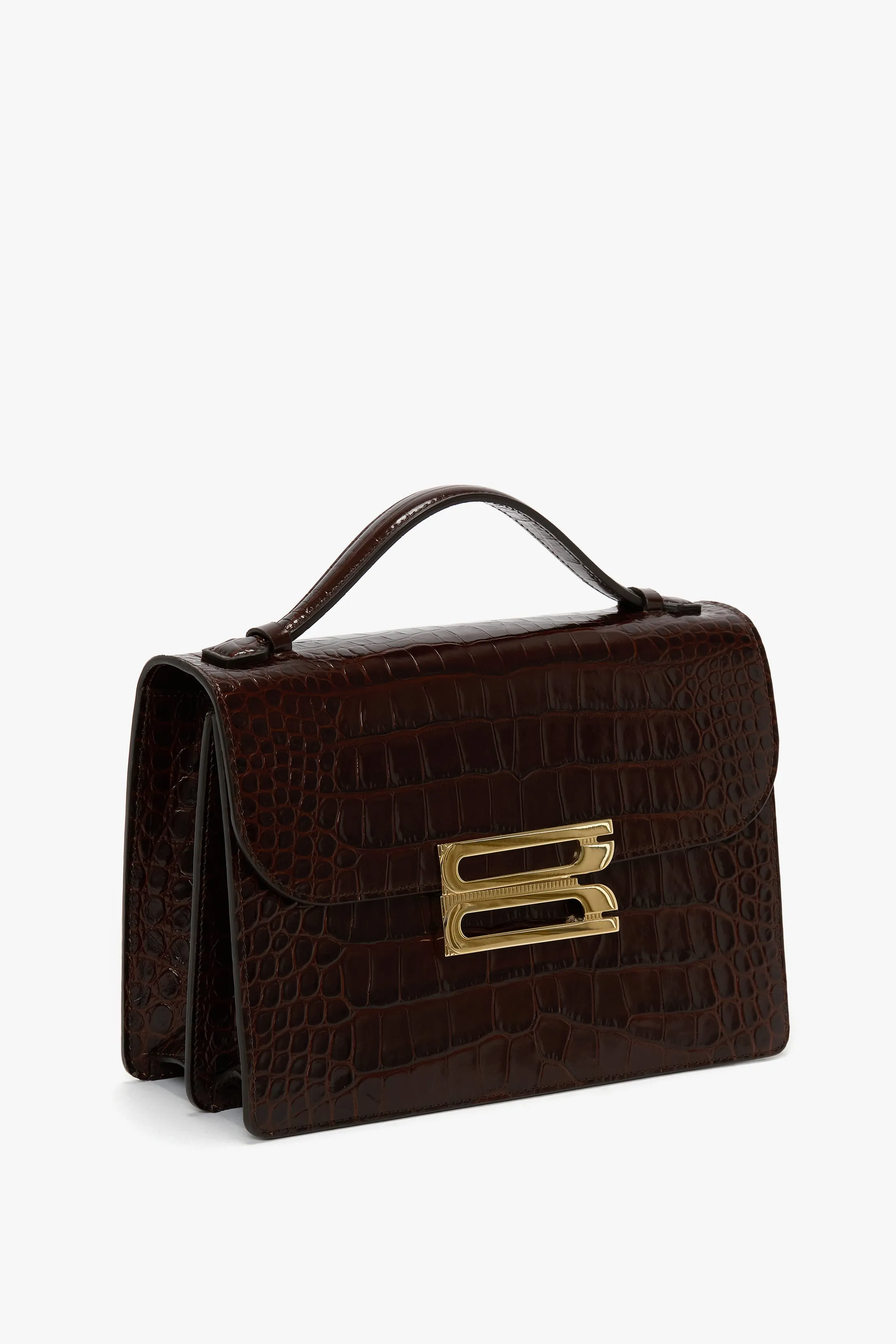 Dorian Bag In Embossed Dark Brown Leather sold by Victoria Beckham product image thumbnail 3
