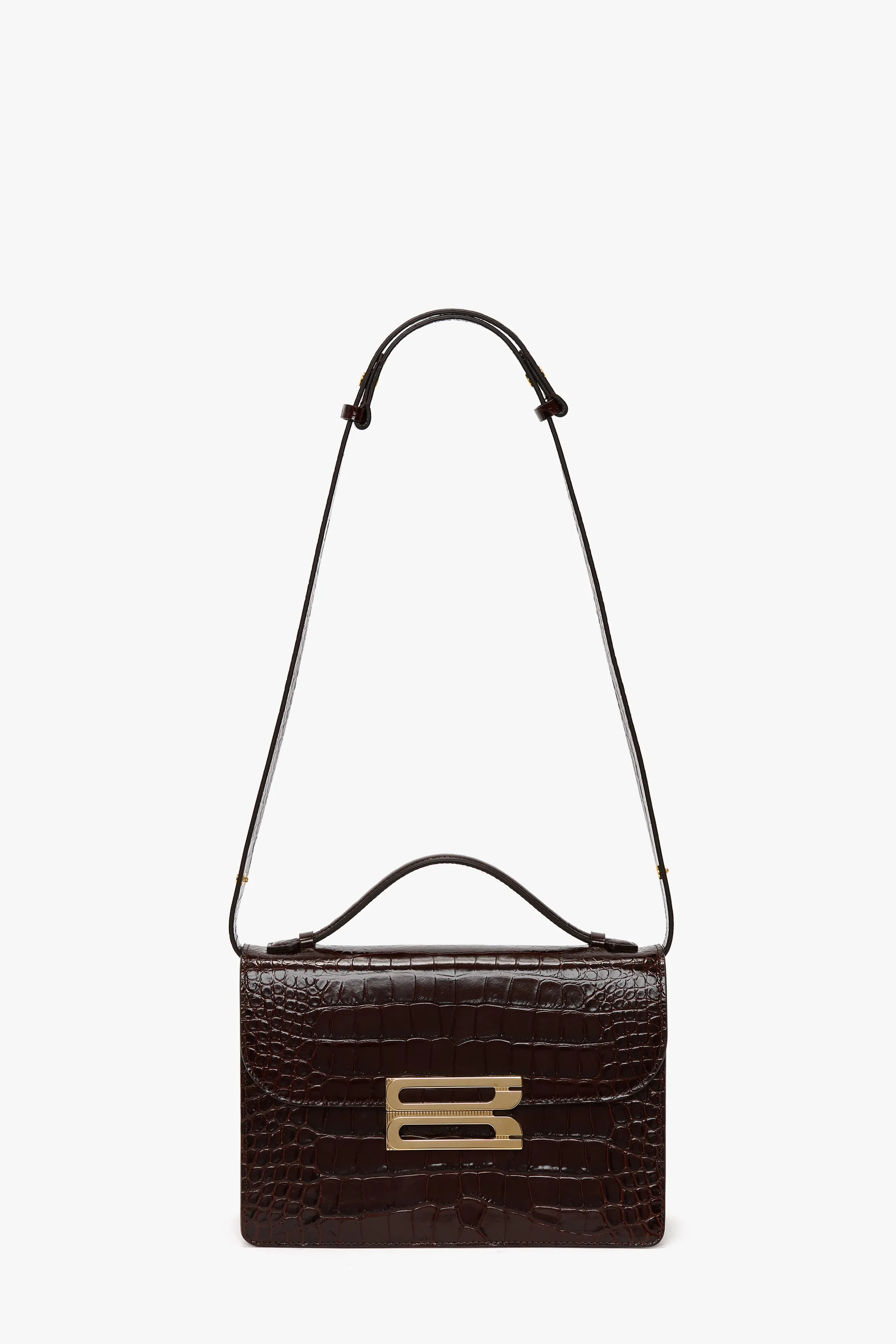 Dorian Bag In Embossed Dark Brown Leather sold by Victoria Beckham product image thumbnail 2