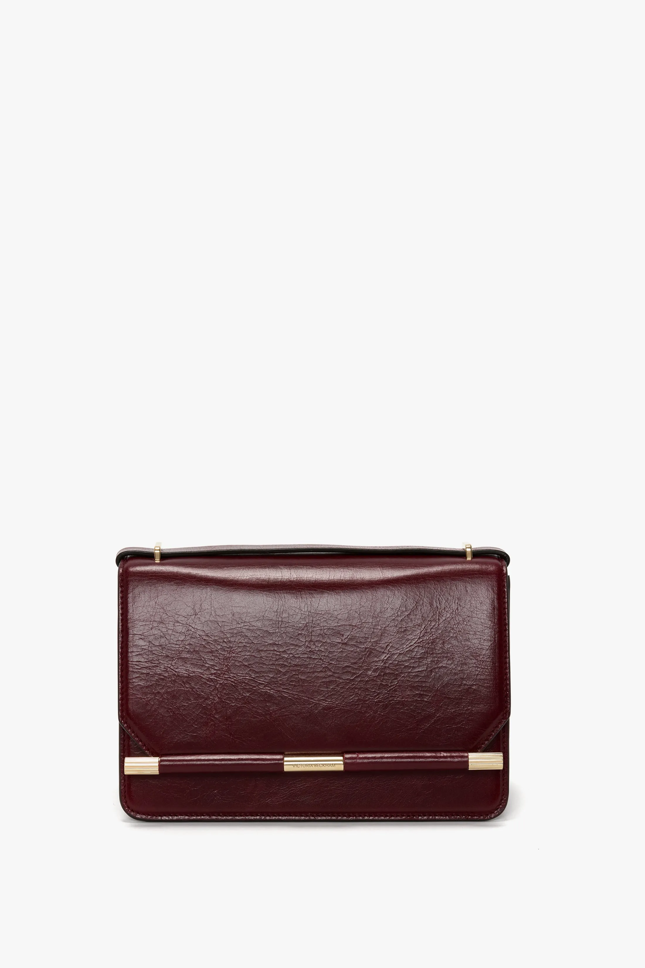 202 Crossbody Bag In Burgundy Distressed Leather sold by Victoria Beckham product image thumbnail 3