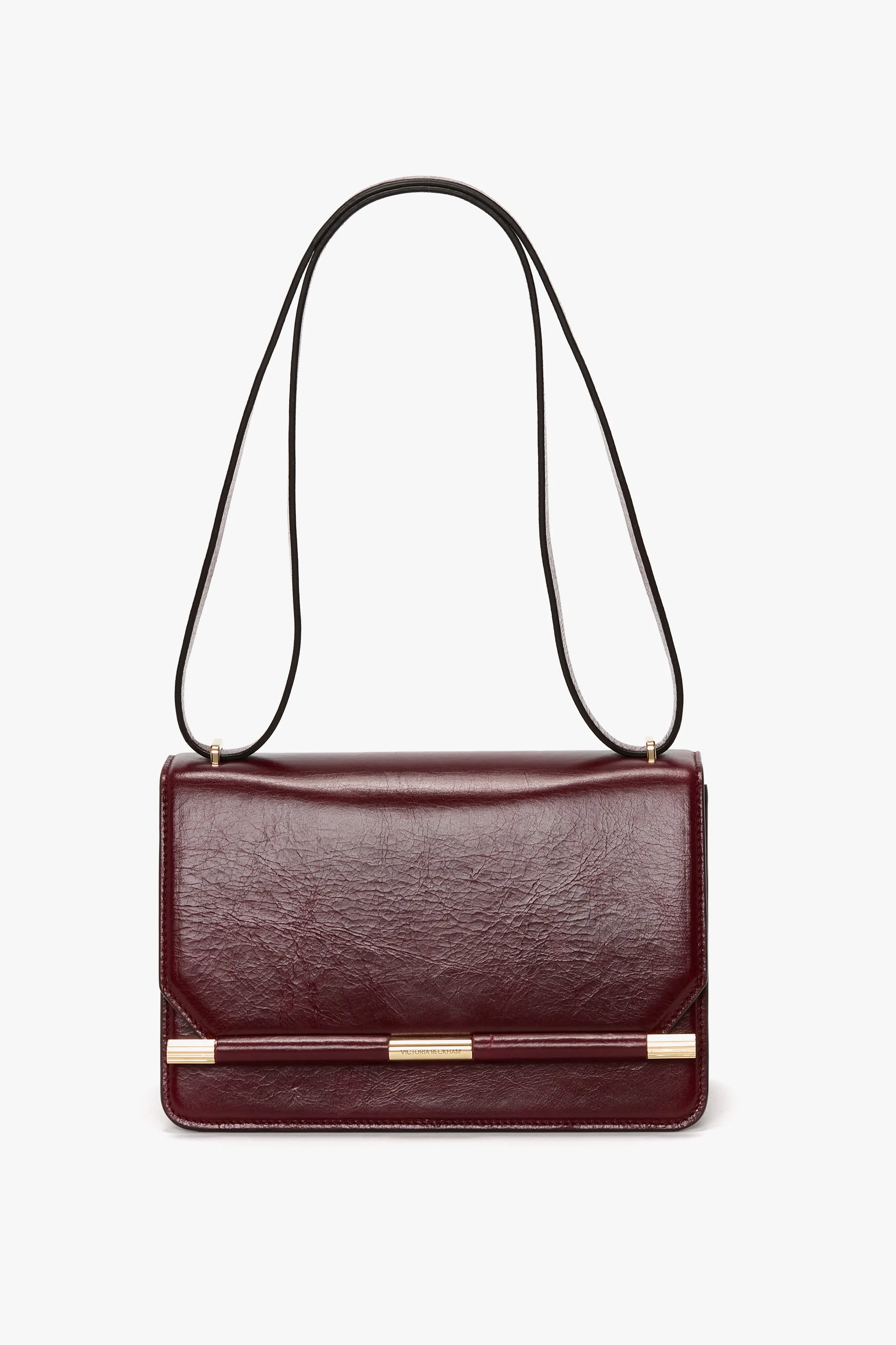 202 Crossbody Bag In Burgundy Distressed Leather sold by Victoria Beckham product image thumbnail 2