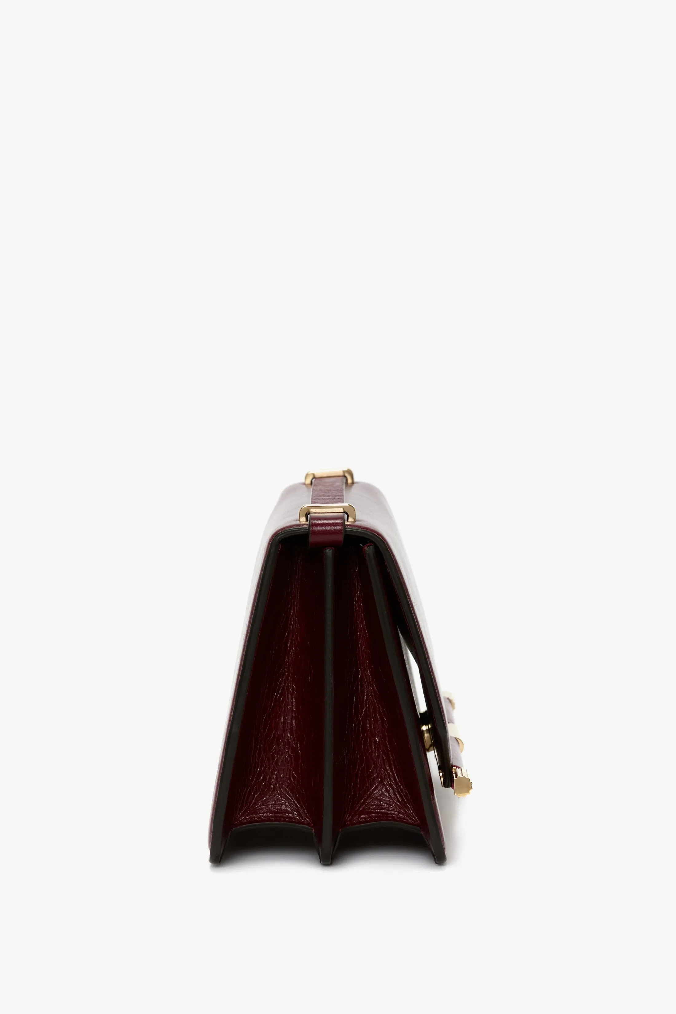 202 Crossbody Bag In Burgundy Distressed Leather sold by Victoria Beckham product image thumbnail 5