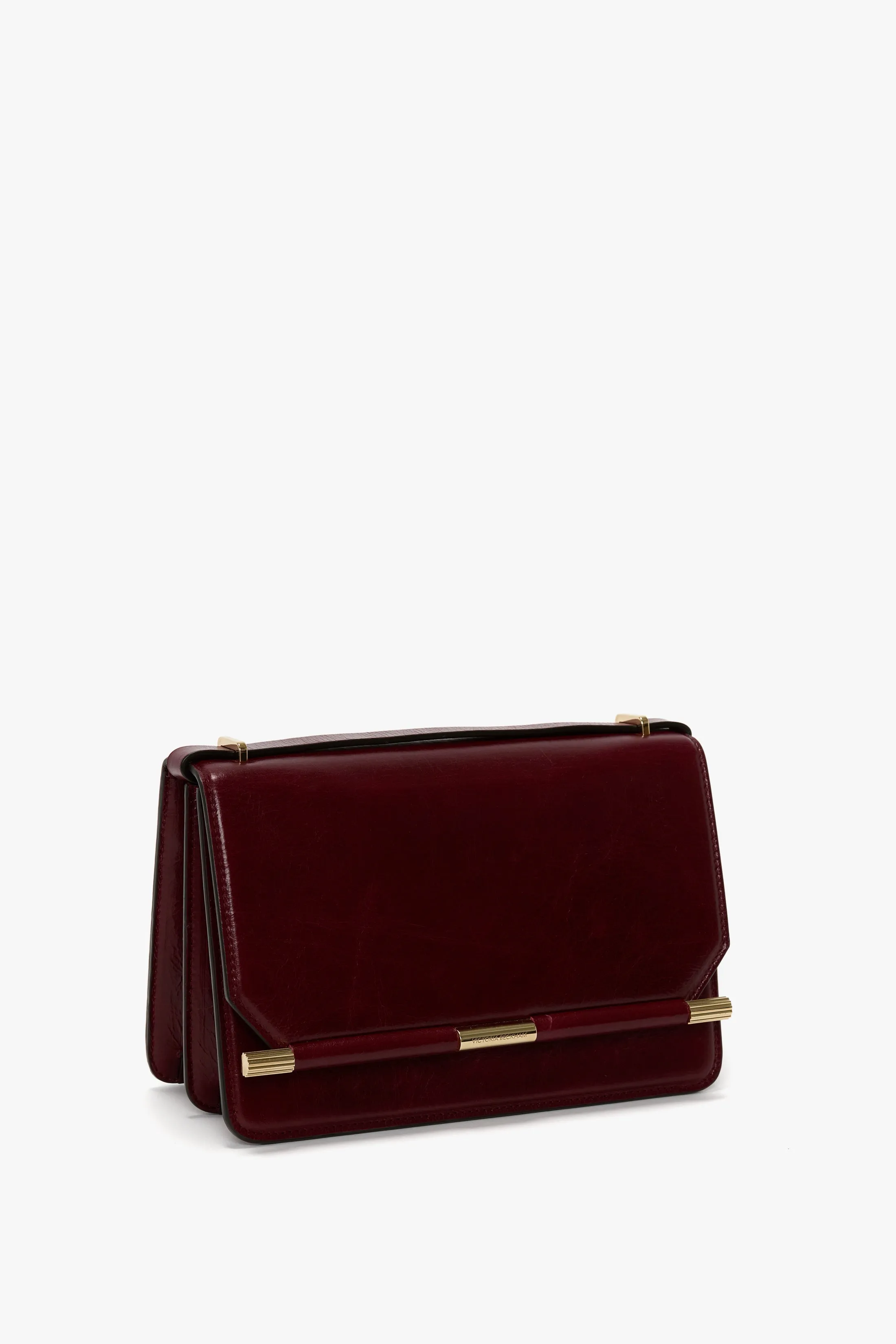 202 Crossbody Bag In Burgundy Distressed Leather sold by Victoria Beckham product image thumbnail 4