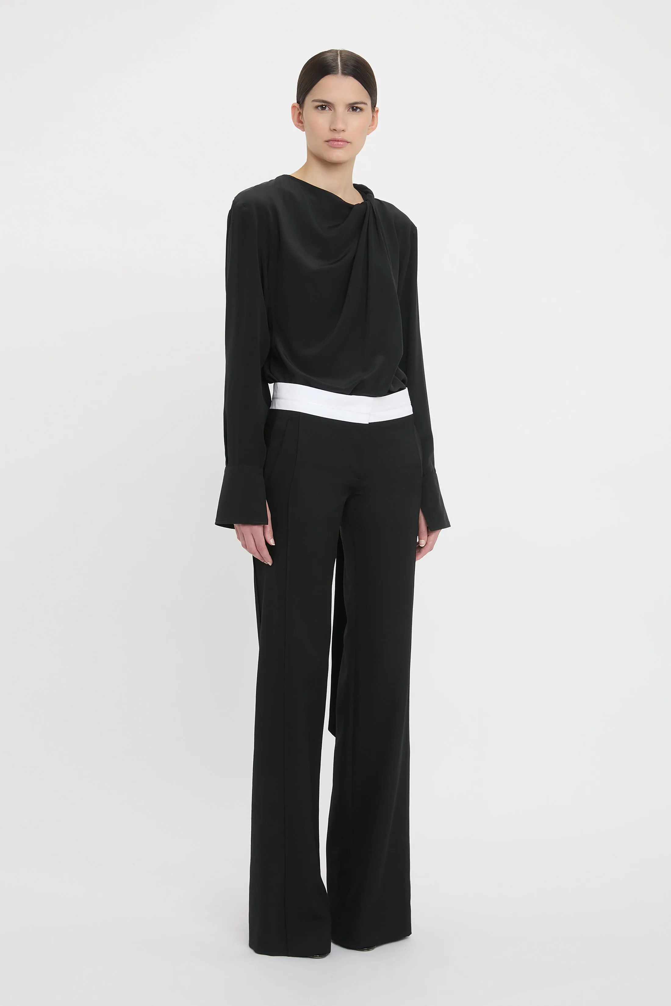 Twist Detail Scarf Top In Black sold by Victoria Beckham product image thumbnail 2