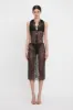 Lace Pencil Skirt In Black sold by Victoria Beckham