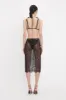 Lace Pencil Skirt In Black sold by Victoria Beckham