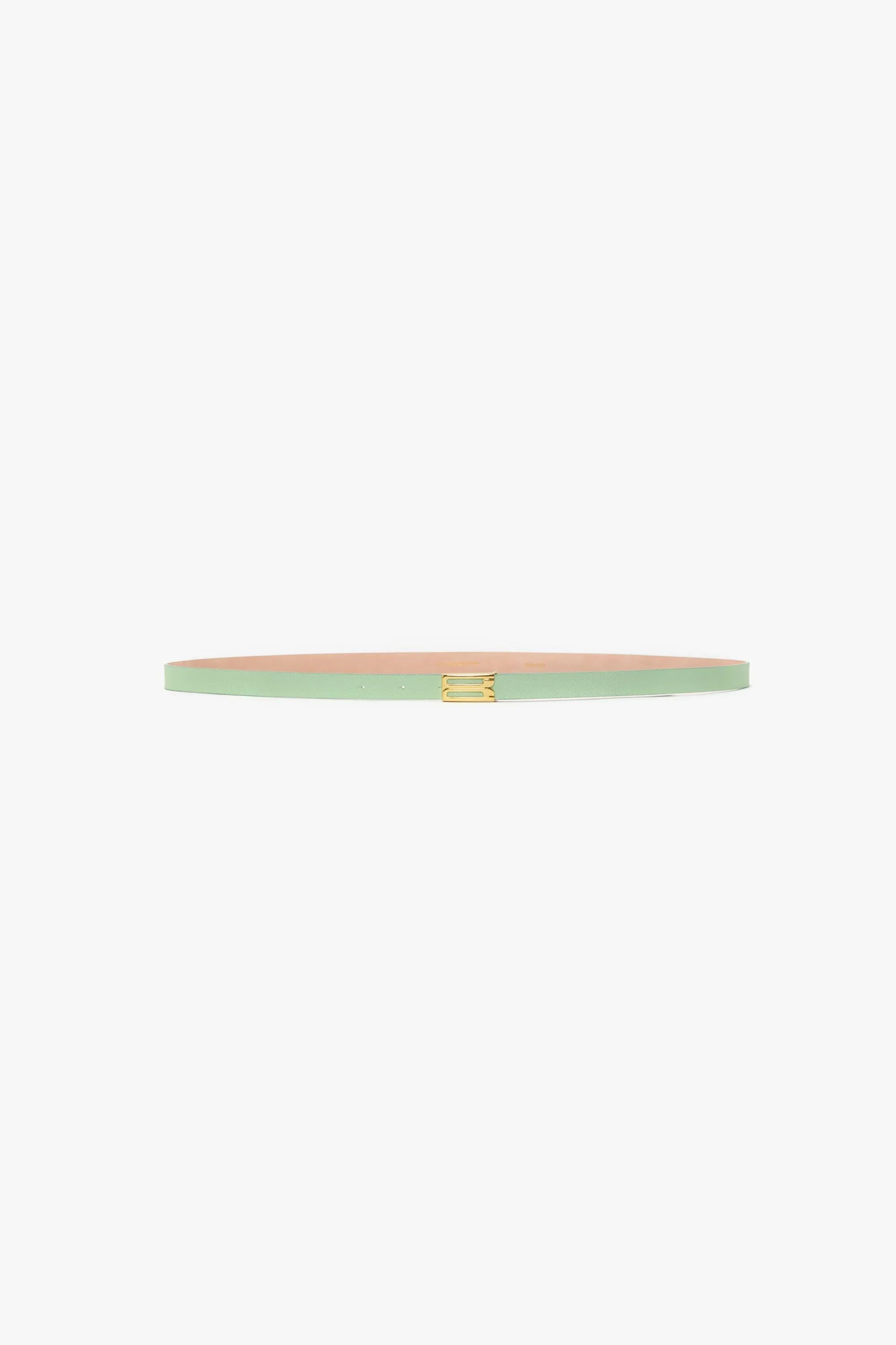 Micro Frame Belt In Jade Grained Leather sold by Victoria Beckham