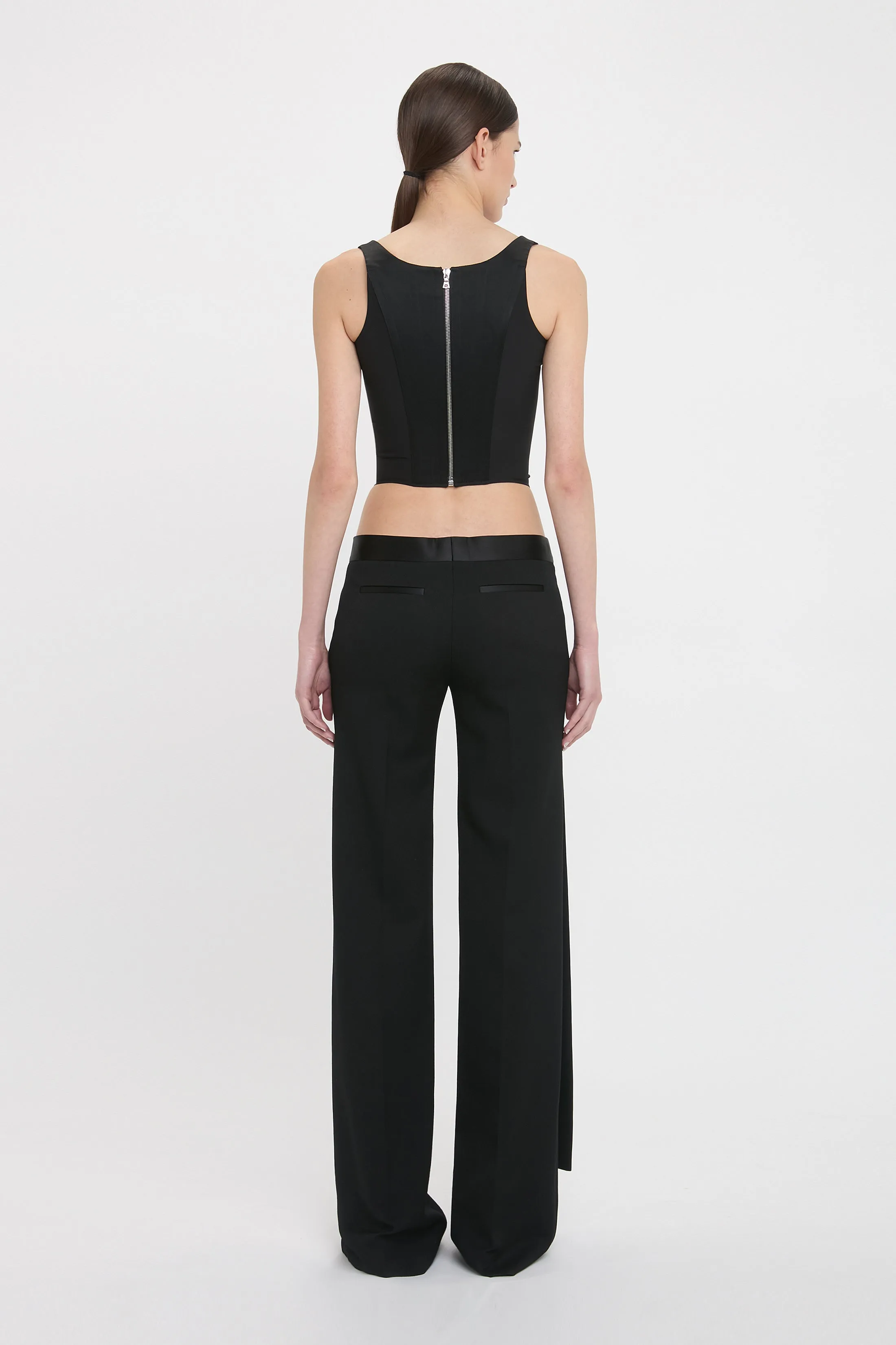 Side Panel Corset Top In Black sold by Victoria Beckham product image thumbnail 3