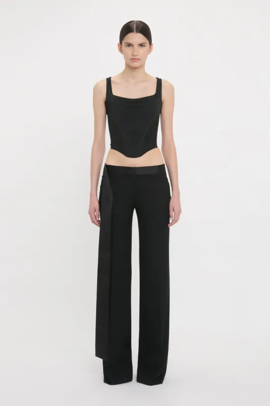 Side Panel Corset Top In Black sold by Victoria Beckham