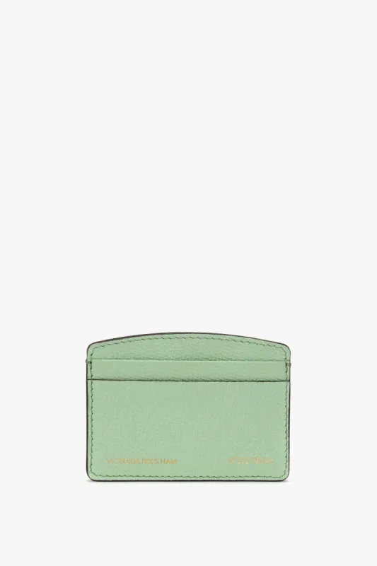 Victoria Card Holder In Jade Grained Leather sold by Victoria Beckham
