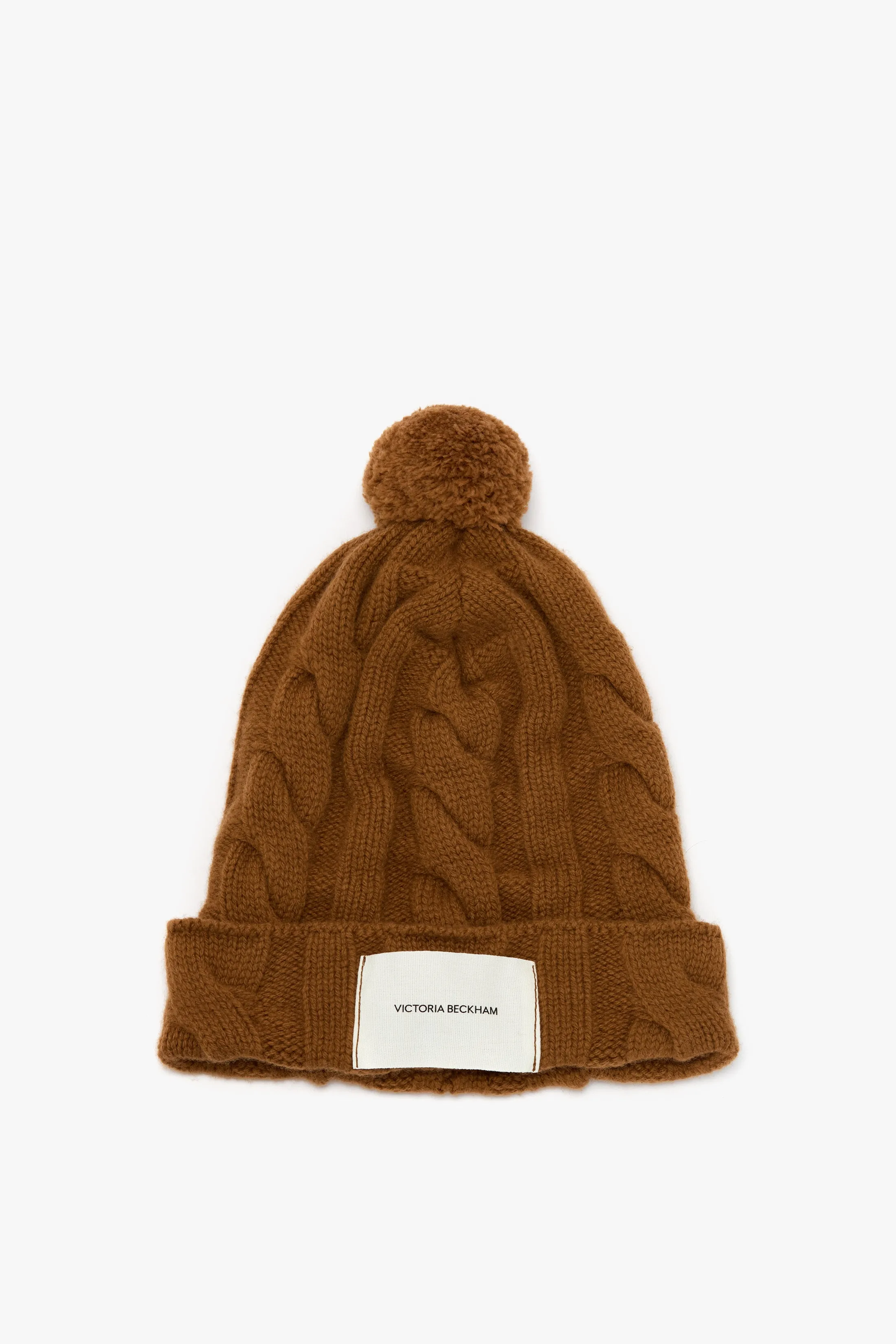 Beanie Hat In Camel sold by Victoria Beckham
