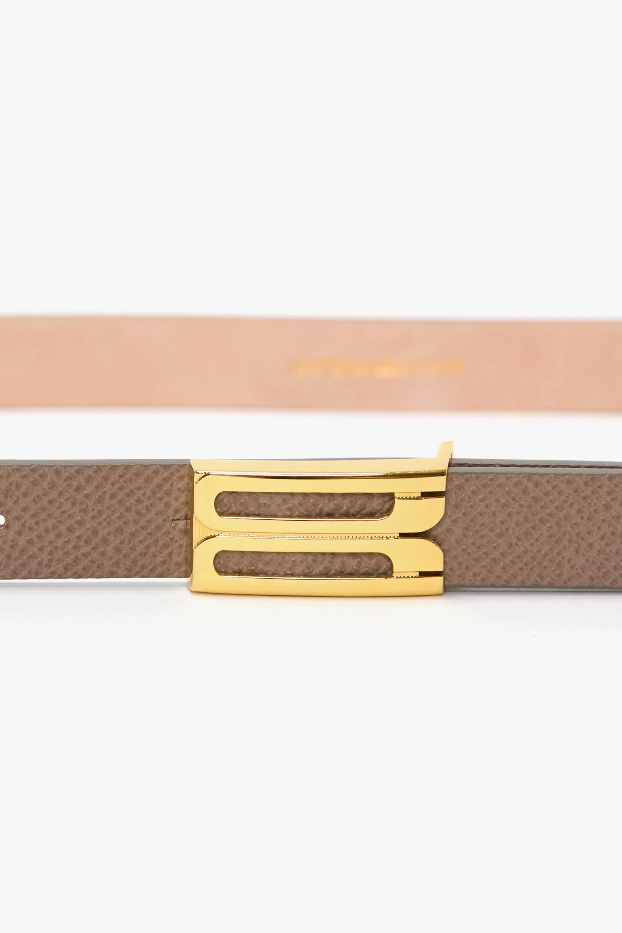 Micro Frame Belt In Dove Grey Grained Leather sold by Victoria Beckham product image thumbnail 2