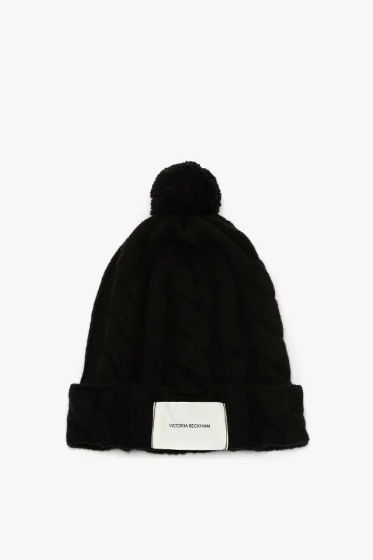 Beanie Hat In Black sold by Victoria Beckham