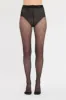 Rectangle Polka Dot Tights In Black sold by Victoria Beckham