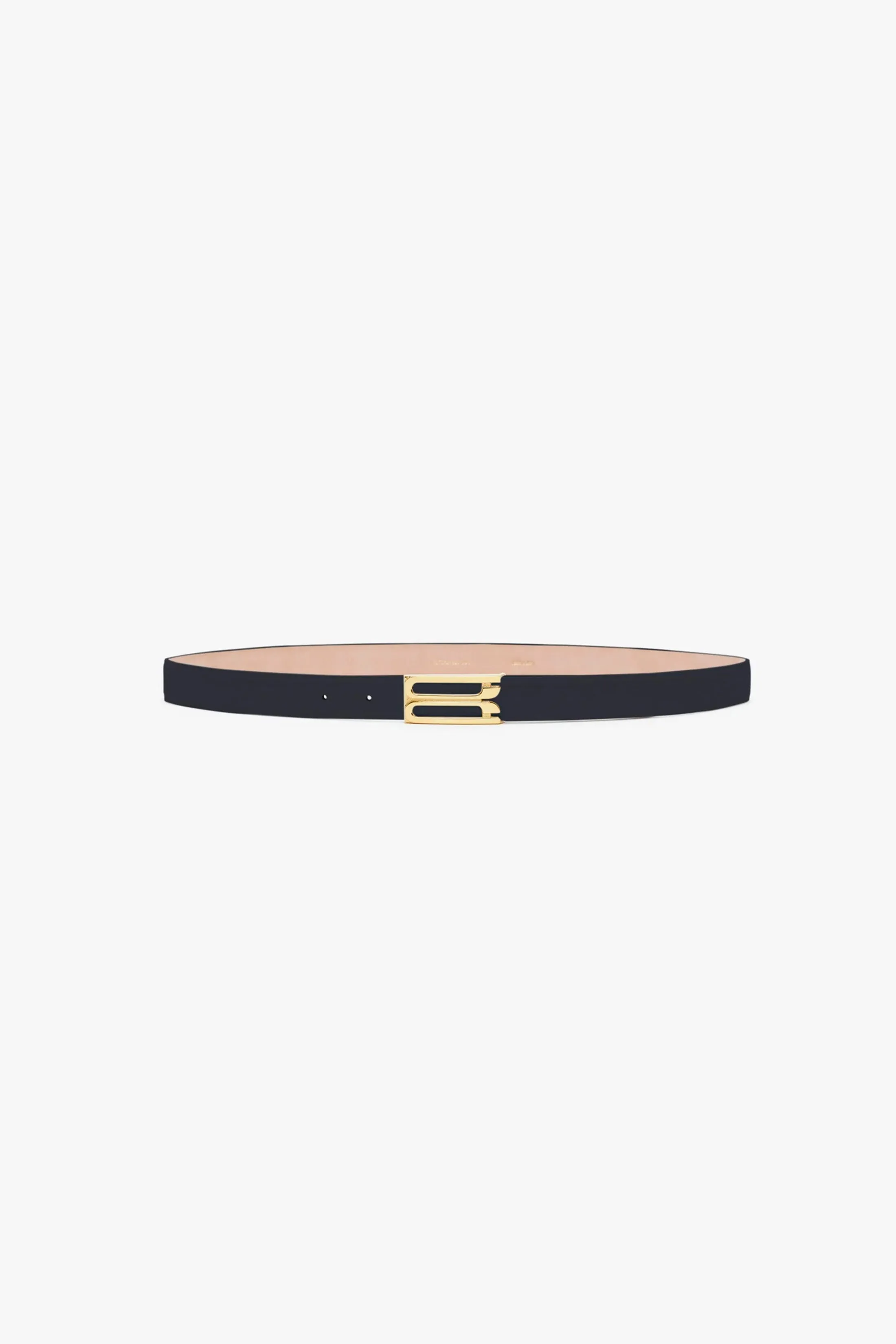 Dorian Belt In Navy Leather sold by Victoria Beckham