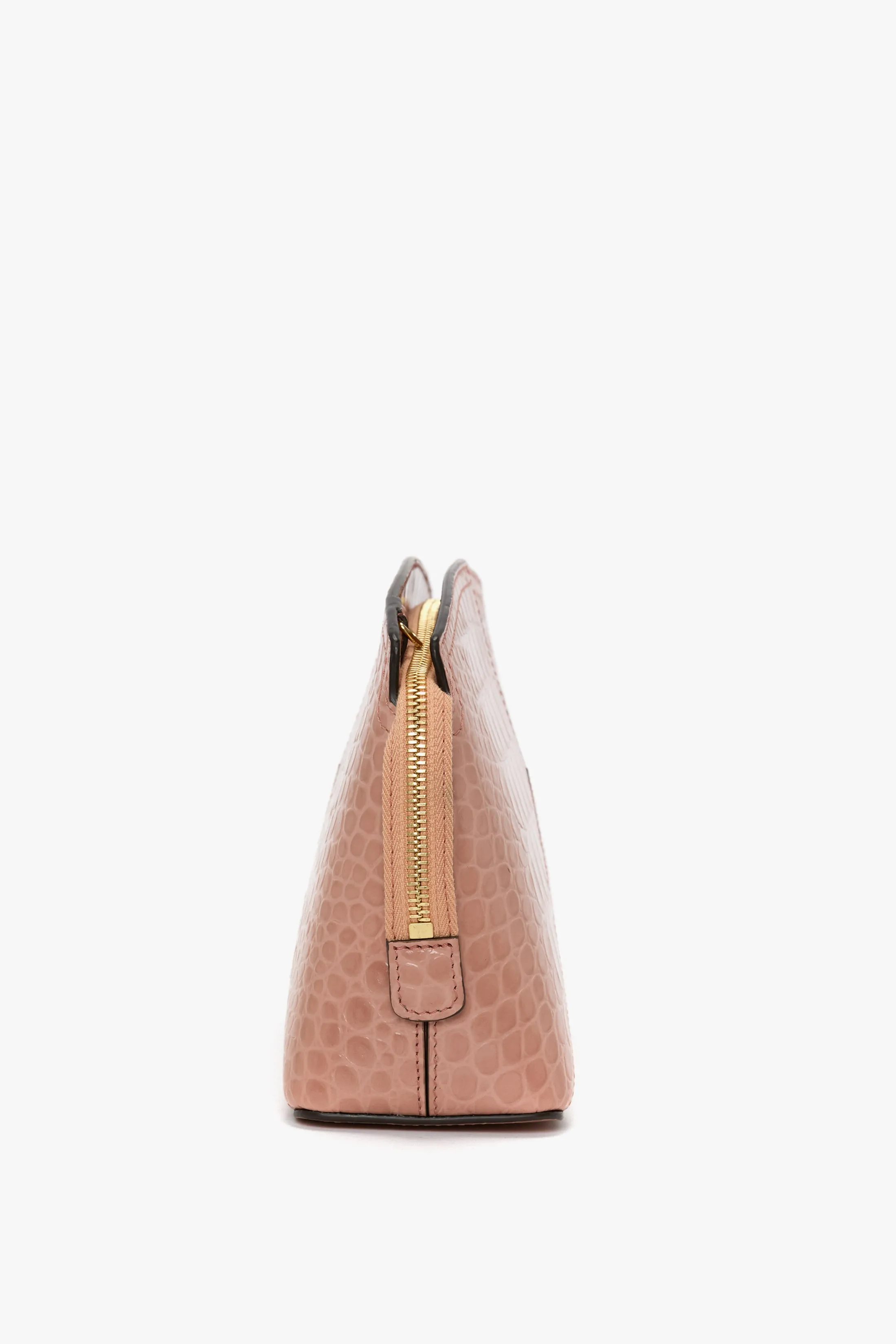 Victoria Crossbody Bag In Blush Pink Croc Embossed Leather sold by Victoria Beckham product image thumbnail 4