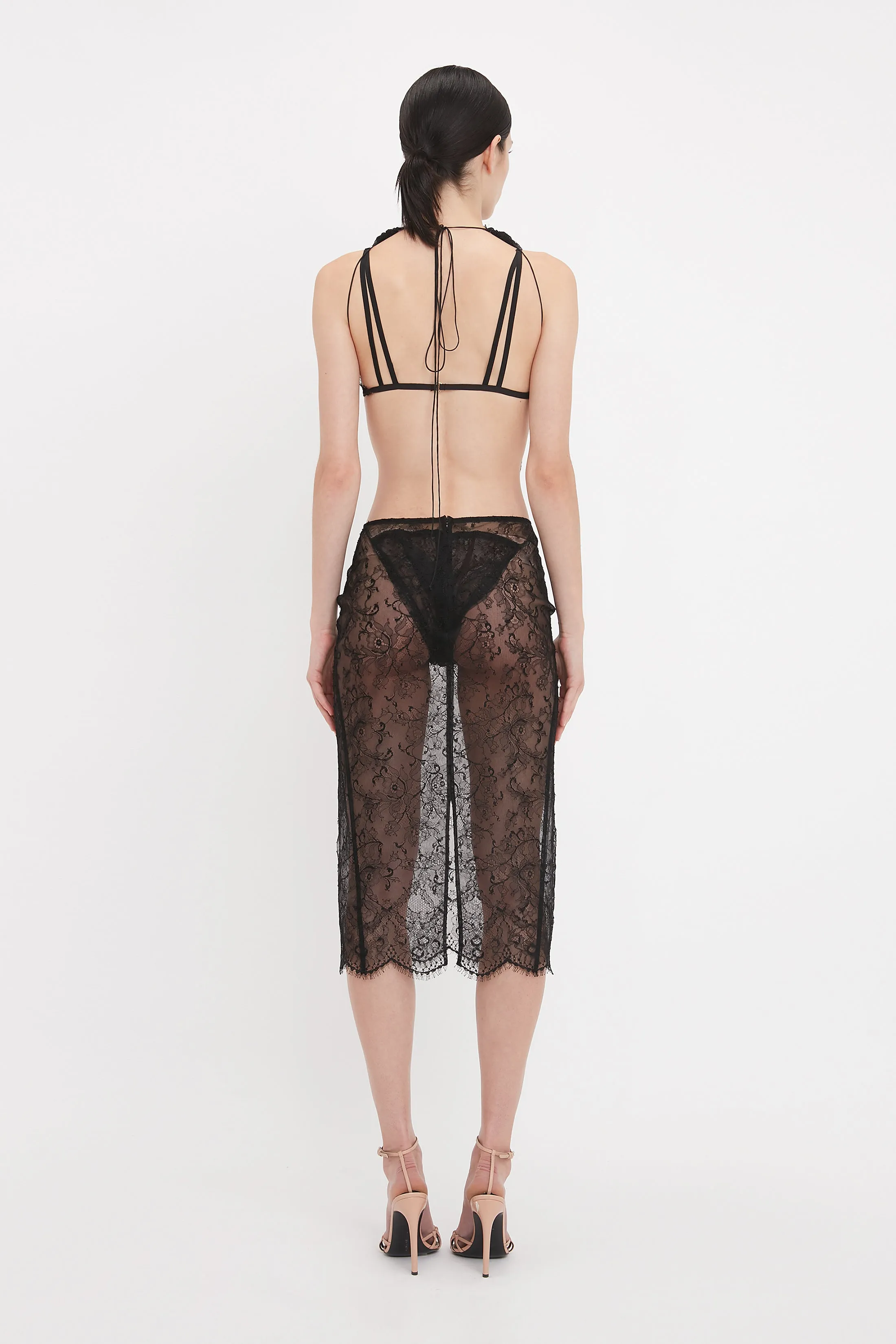 Halter Neck Bodysuit In Black sold by Victoria Beckham product image thumbnail 3