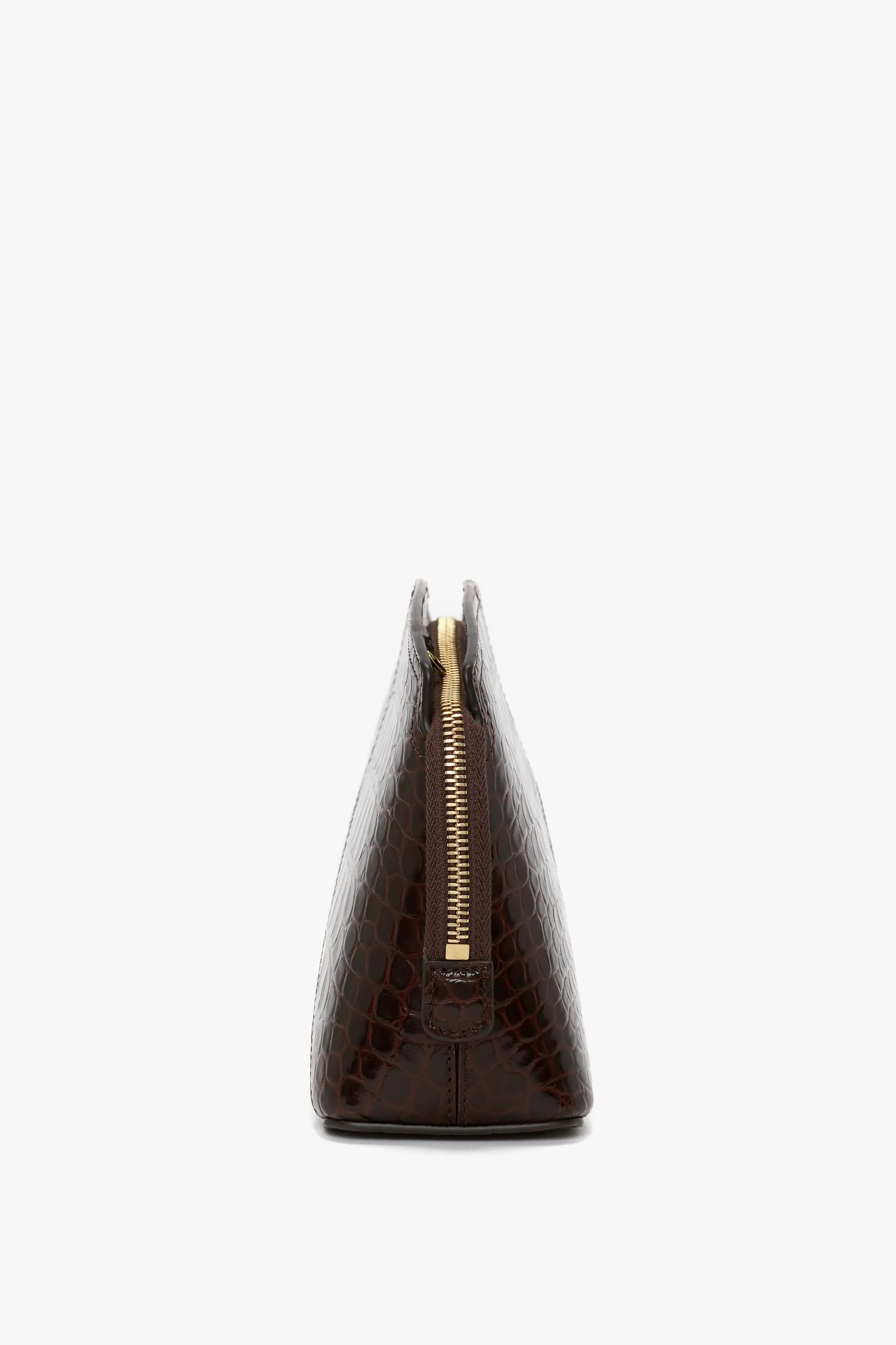 Victoria Crossbody Bag In Dark Brown Croc Embossed Leather sold by Victoria Beckham product image thumbnail 5