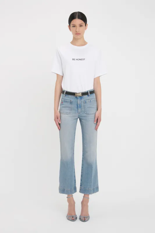 Be Honest' Slogan T-Shirt In White sold by Victoria Beckham