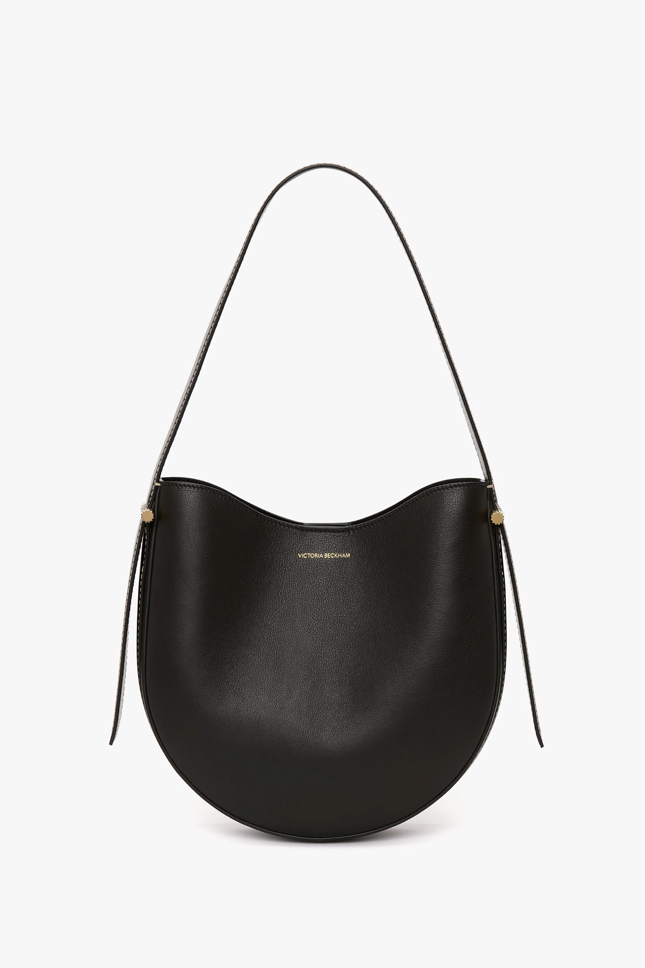 Dia Hobo Bag Medium In Black Leather sold by Victoria Beckham
