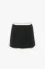 Ruched Detail Mini Skirt In Black sold by Victoria Beckham
