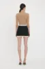 Ruched Detail Mini Skirt In Black sold by Victoria Beckham
