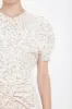 Gathered Waist Midi Dress In Floral Ovation Peach sold by Victoria Beckham