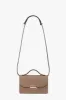 Mini Dorian Bag In Dove Grey Grained Leather sold by Victoria Beckham