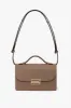Mini Dorian Bag In Dove Grey Grained Leather sold by Victoria Beckham