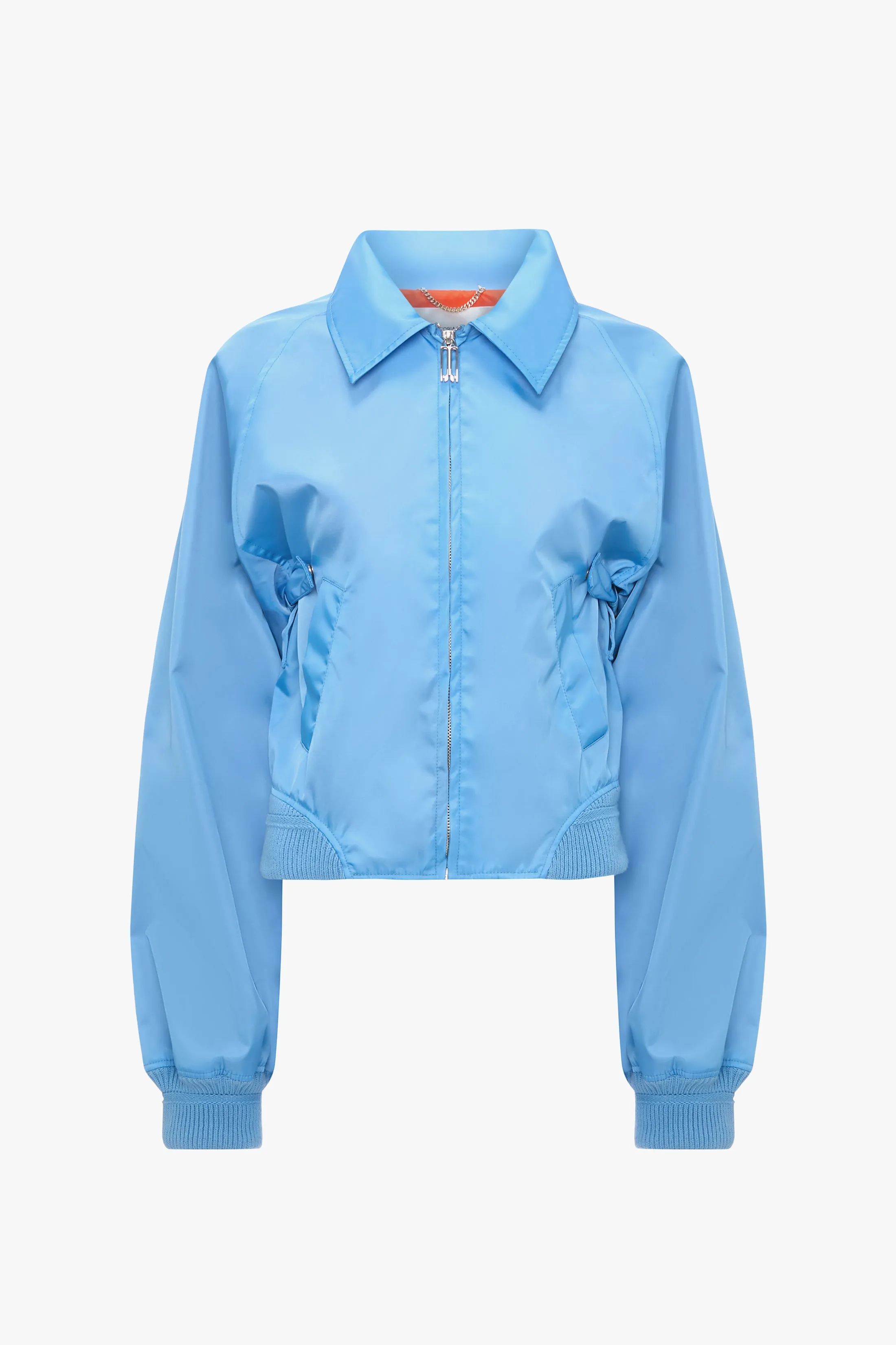 Harrington Bomber Jacket In Regatta Blue sold by Victoria Beckham product image thumbnail 4