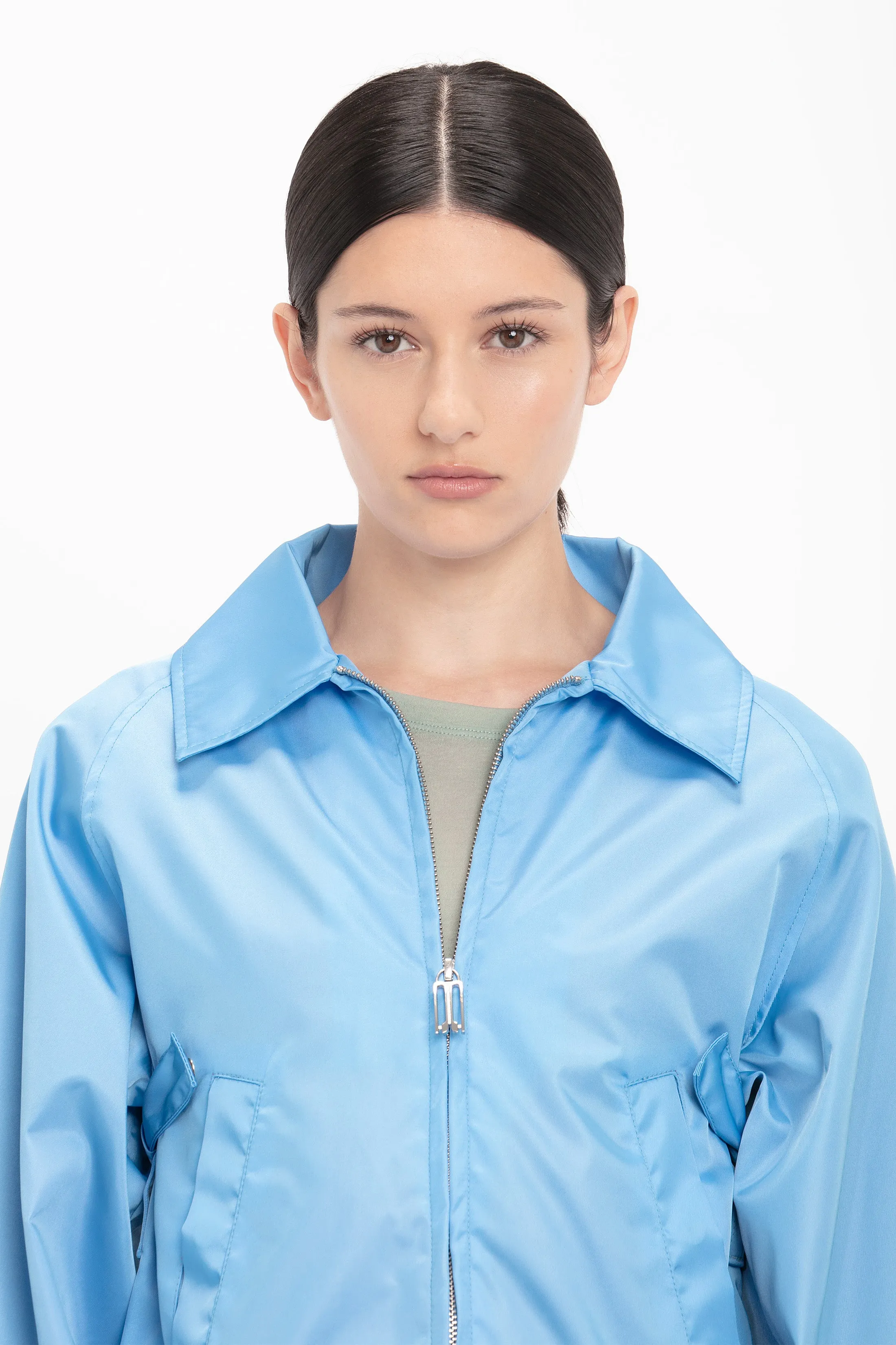 Harrington Bomber Jacket In Regatta Blue sold by Victoria Beckham product image thumbnail 5