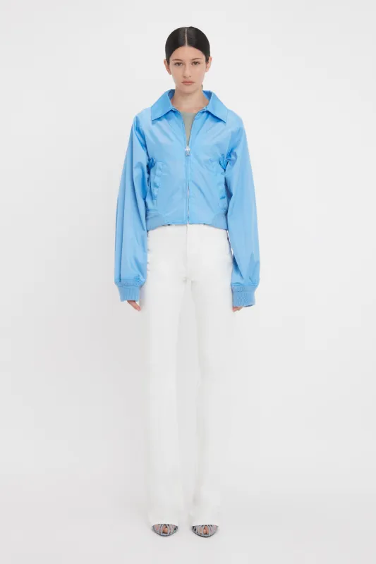 Harrington Bomber Jacket In Regatta Blue sold by Victoria Beckham