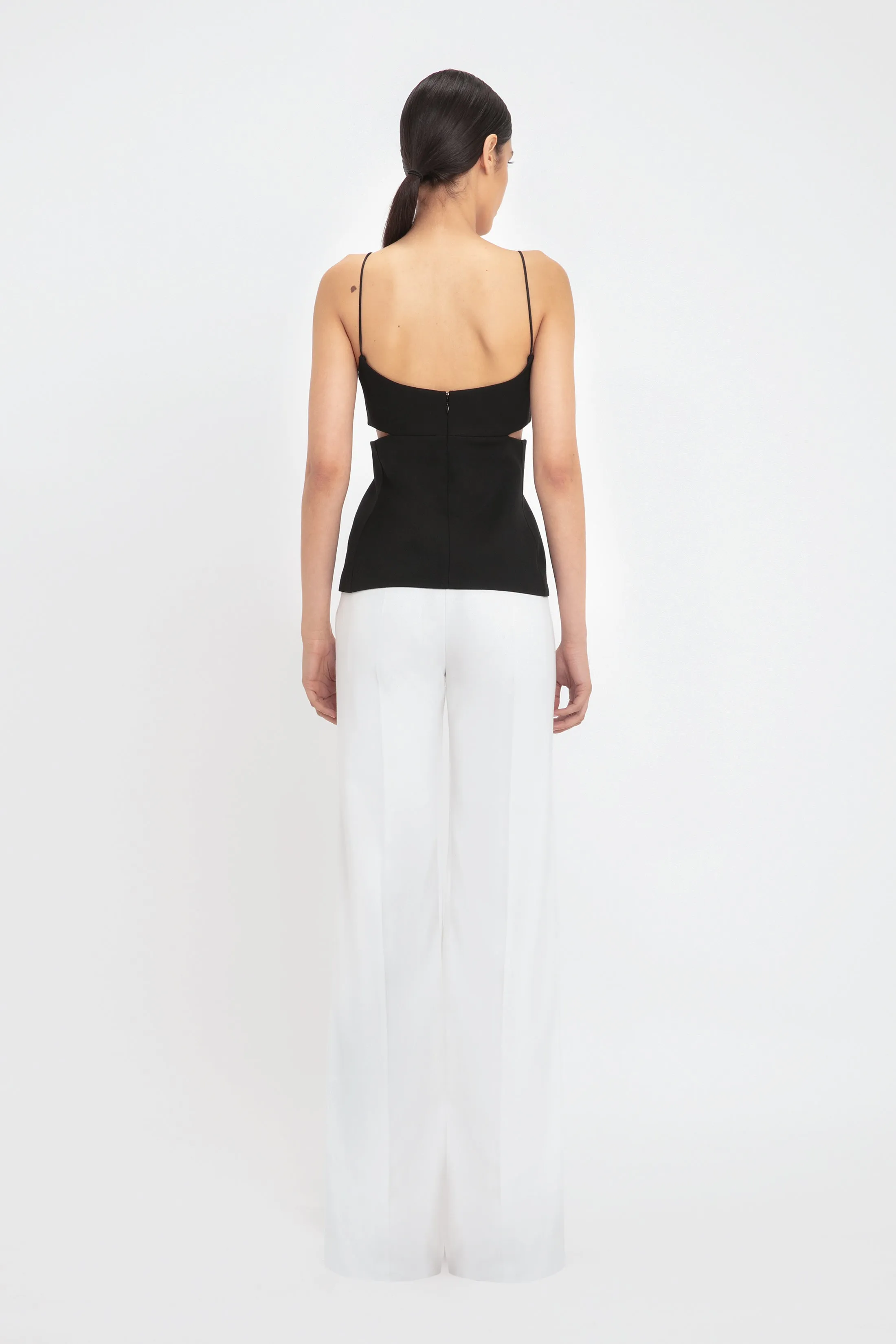 Cut-Out Cami Top In Black sold by Victoria Beckham product image thumbnail 3