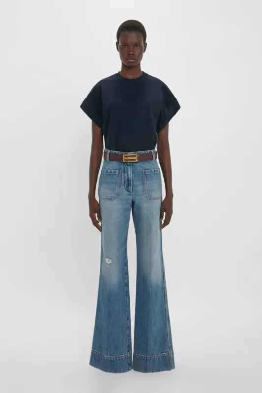 Relaxed Fit T-Shirt In Navy sold by Victoria Beckham