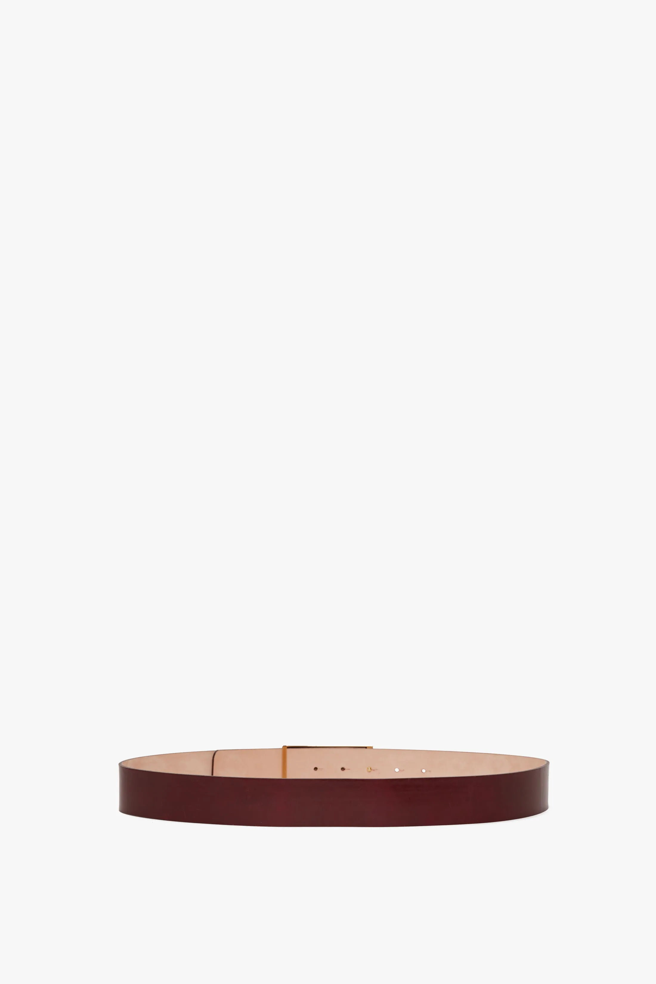 Jumbo Dorian Belt In Burgundy Glossed Leather sold by Victoria Beckham product image thumbnail 3