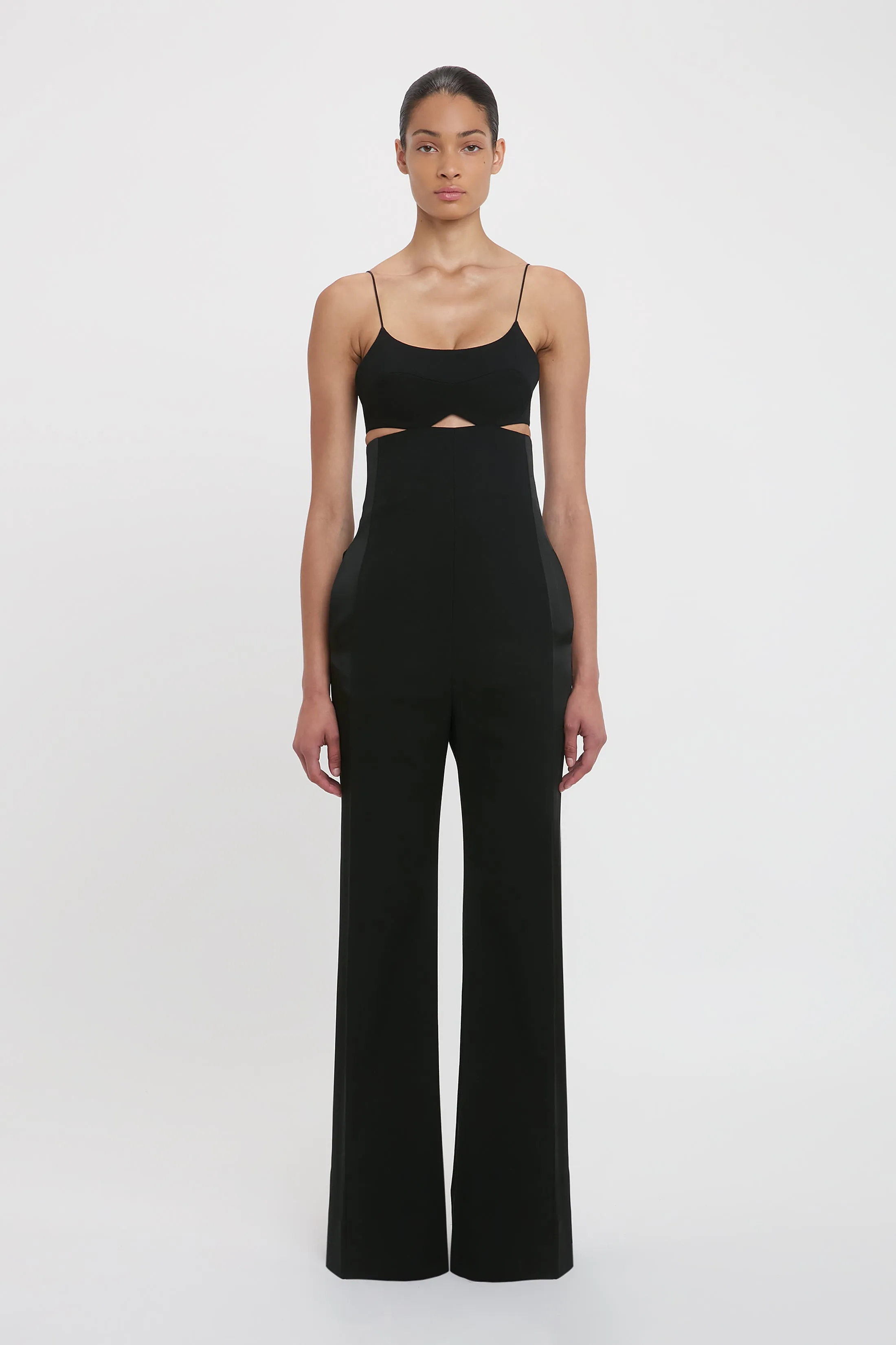 Cut-Out Detail Cami Jumpsuit In Black sold by Victoria Beckham