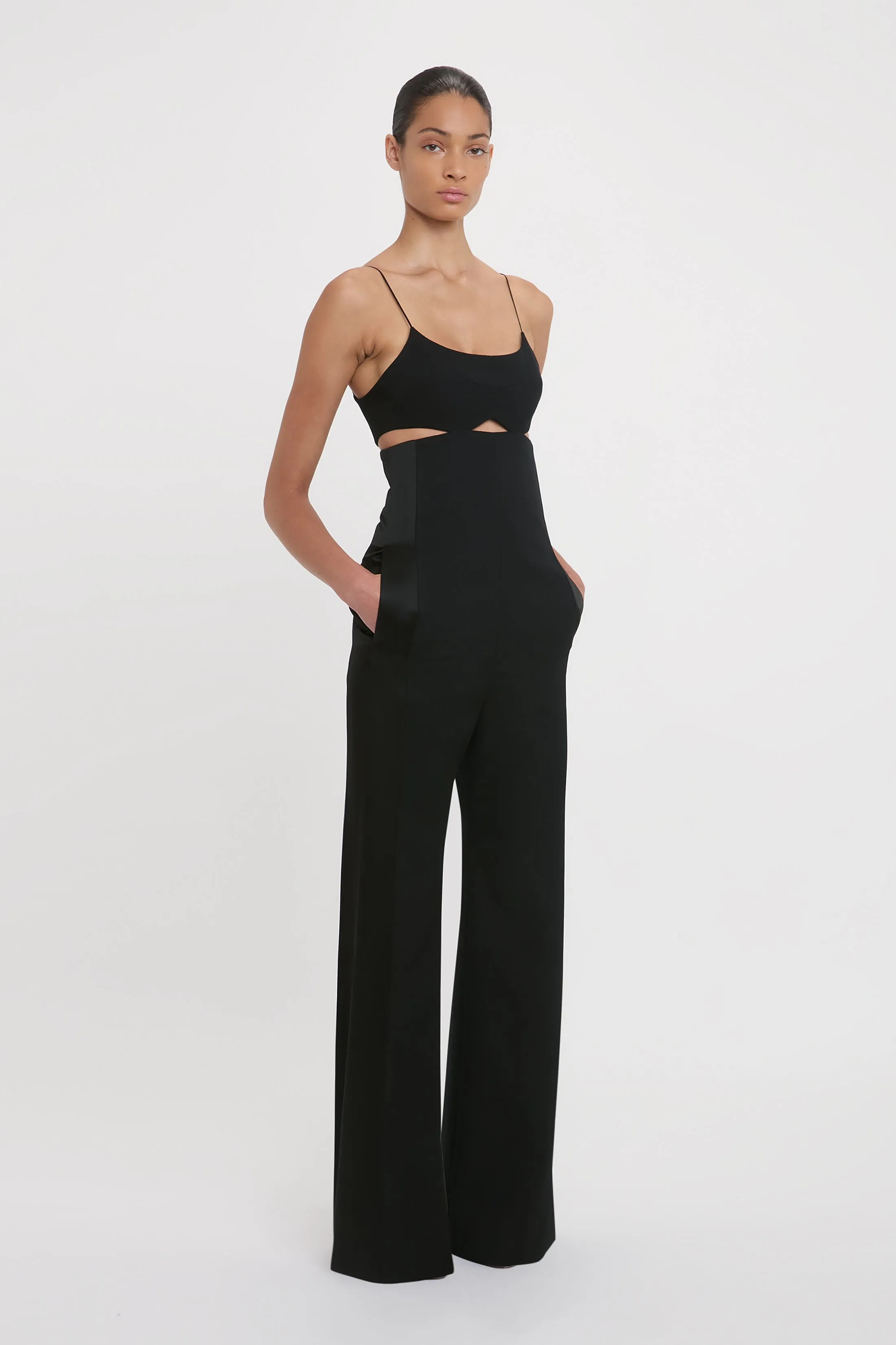 Cut-Out Detail Cami Jumpsuit In Black sold by Victoria Beckham product image thumbnail 2