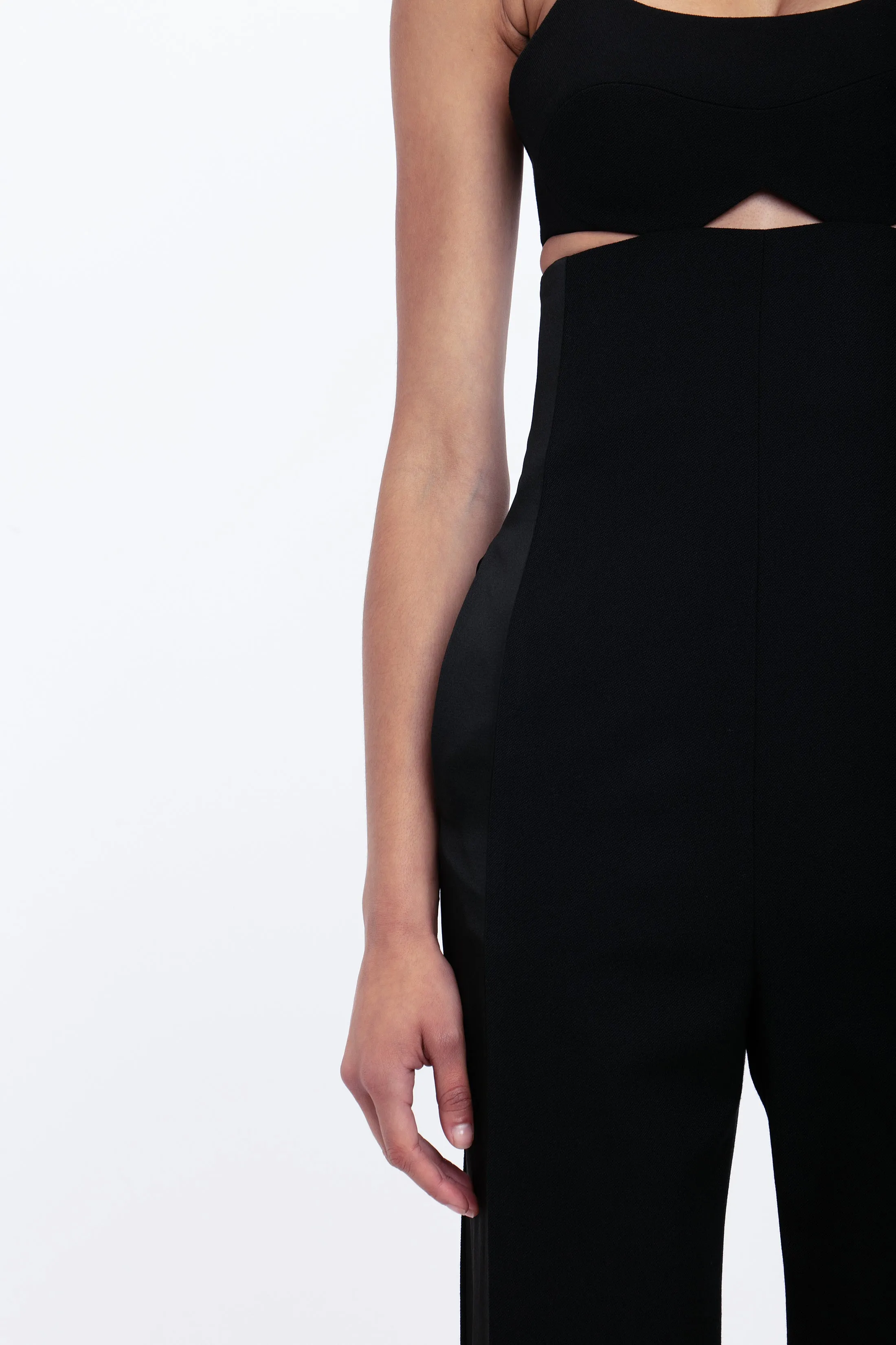 Cut-Out Detail Cami Jumpsuit In Black sold by Victoria Beckham product image thumbnail 4