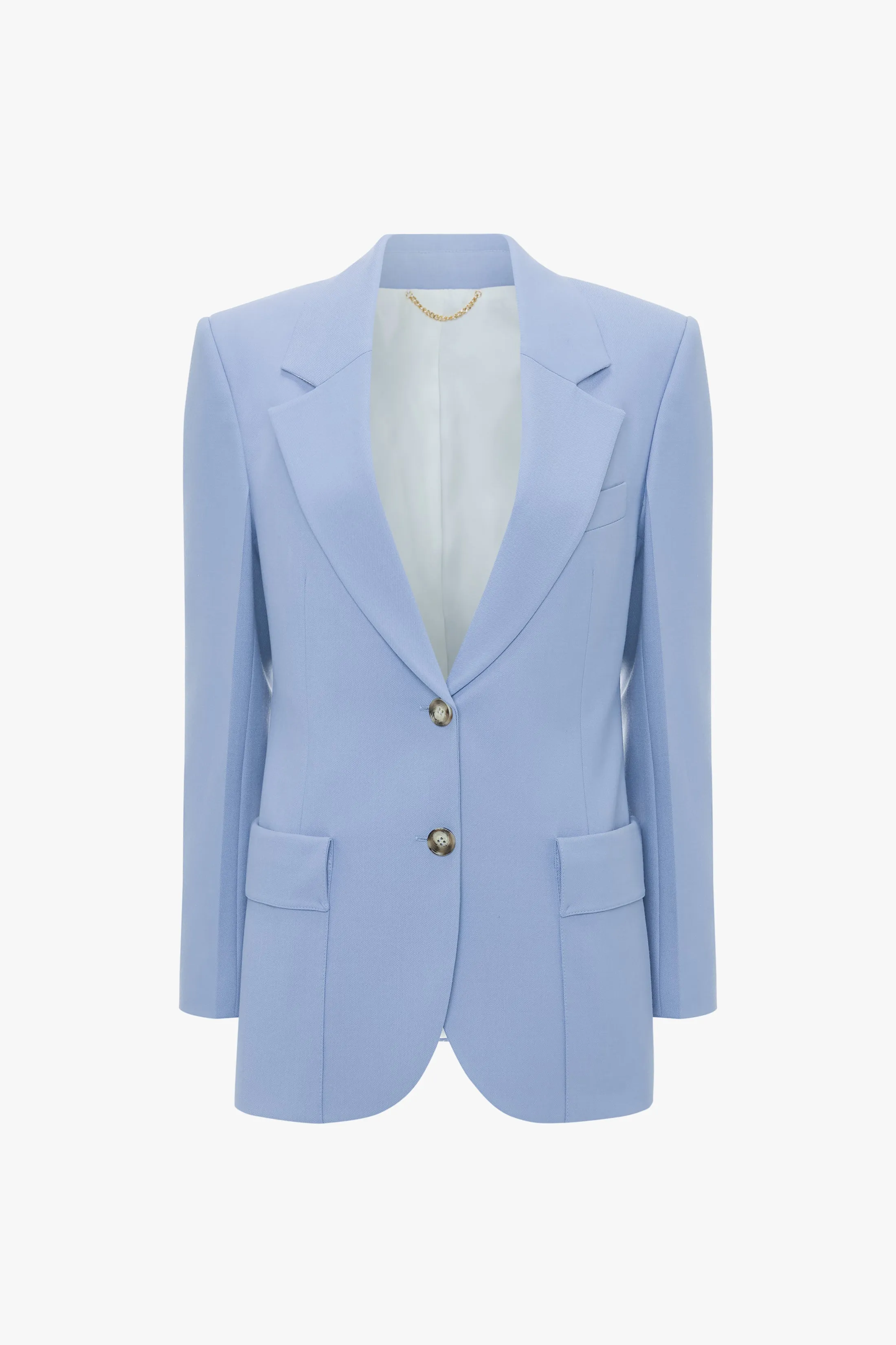 Patch Pocket Jacket In Bluebell sold by Victoria Beckham product image thumbnail 5