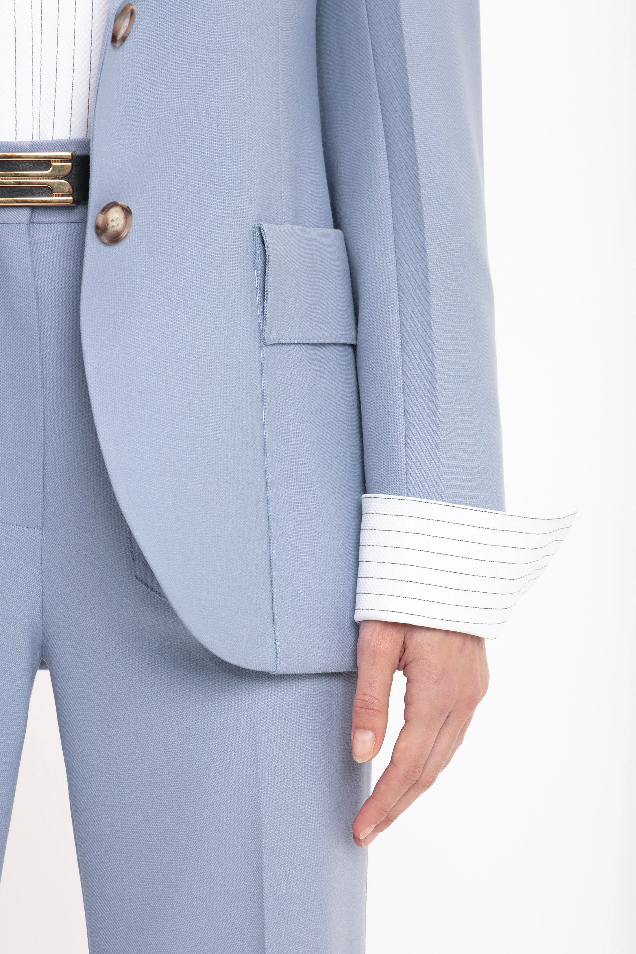 Patch Pocket Jacket In Bluebell sold by Victoria Beckham product image thumbnail 4